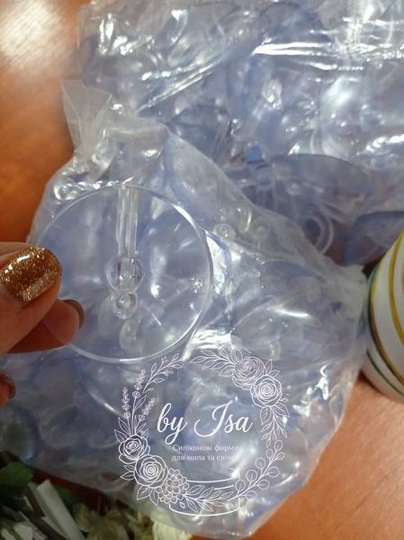 Transparent suction cups 4 cm.