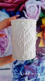 Candle mold. "Trypillya winter tree"