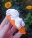 Bunny on a carrot